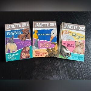 Set of 3 Vintage Janette Oke children’s librarybooks
